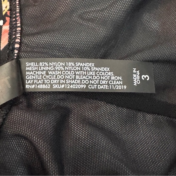 Torrid Floral & Polka Dot Tie Front Waist Wireless One Piece Swimsuit Size 3X - Picture 16 of 16